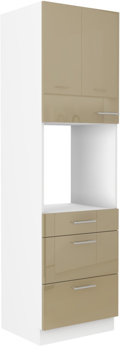 Column cabinet 60 cm Lara Cappuccino oven 60 drawers DPS-210 3S 1F