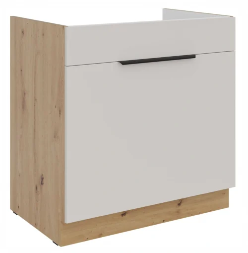 Base cabinet 80 cm for sink drawer Solea 80 ZL 1S BB