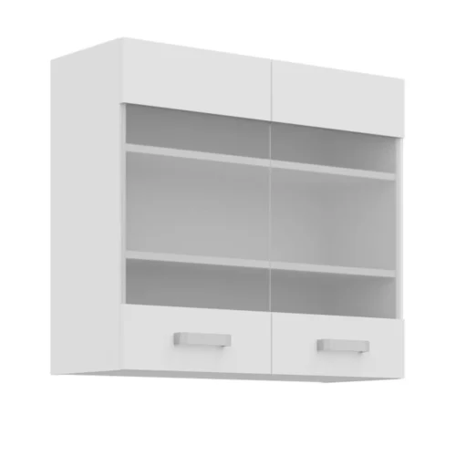 Upper cabinet display case Eko White 80 GS-72 2F