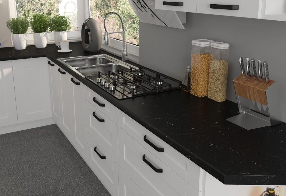Luna white kitchen set, kitchen 250 cm - Image 7
