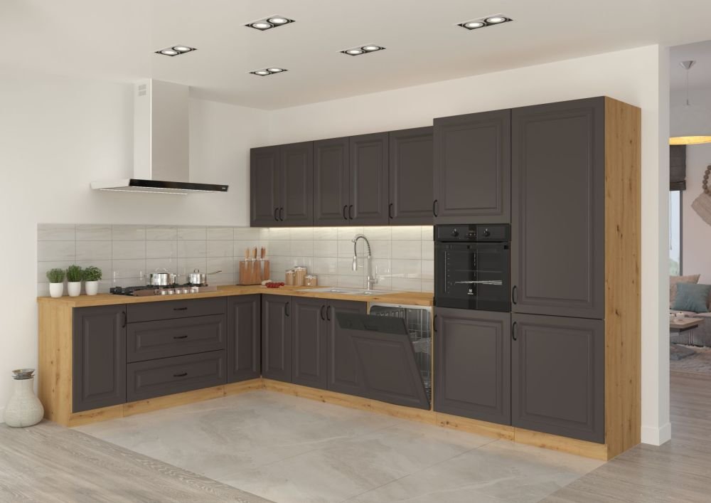 Stillo kitchen set made of graphite, 250 cm - Image 7
