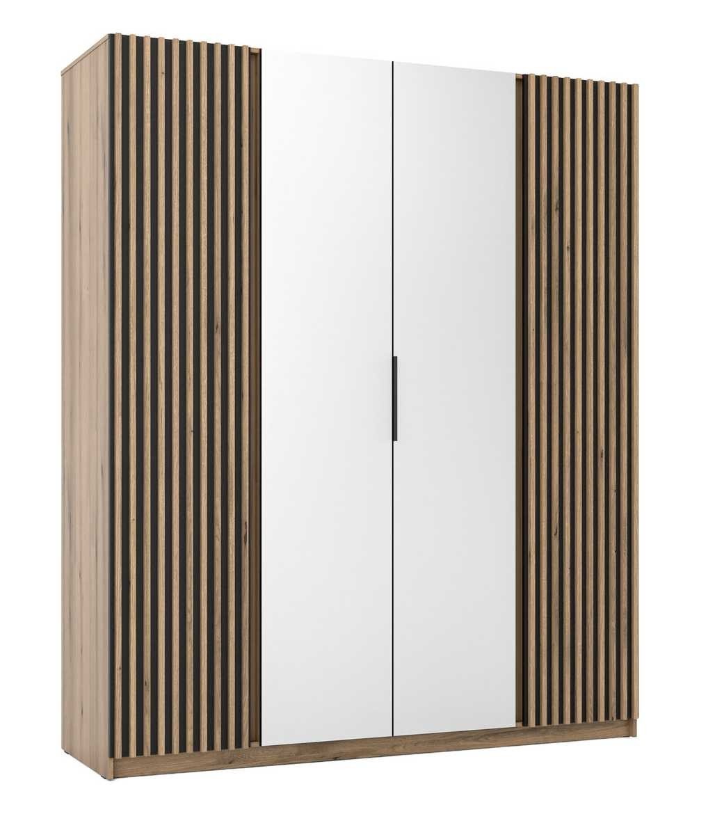 Kaja EV/BL-EV 2 four-door wardrobe with grille and 2 mirrors - Image 2