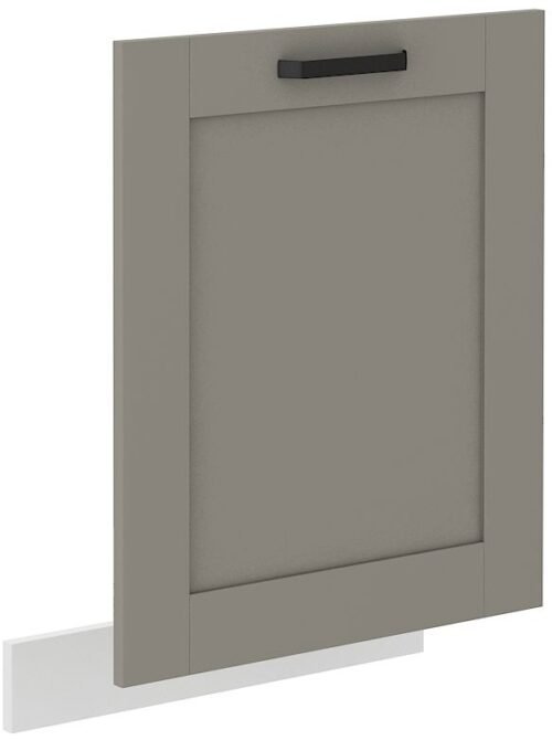 Dishwasher front, 60 cm, coated panel, Luna white/clay grey, ZM 713×596