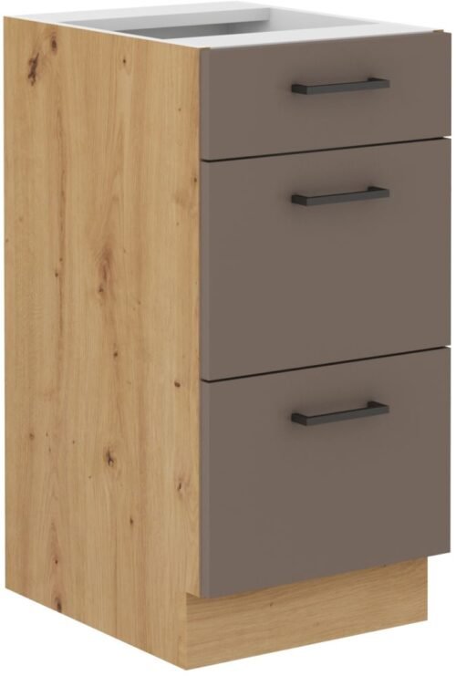 Base cabinet 40 cm with drawers Bologna 40 D 3S BB