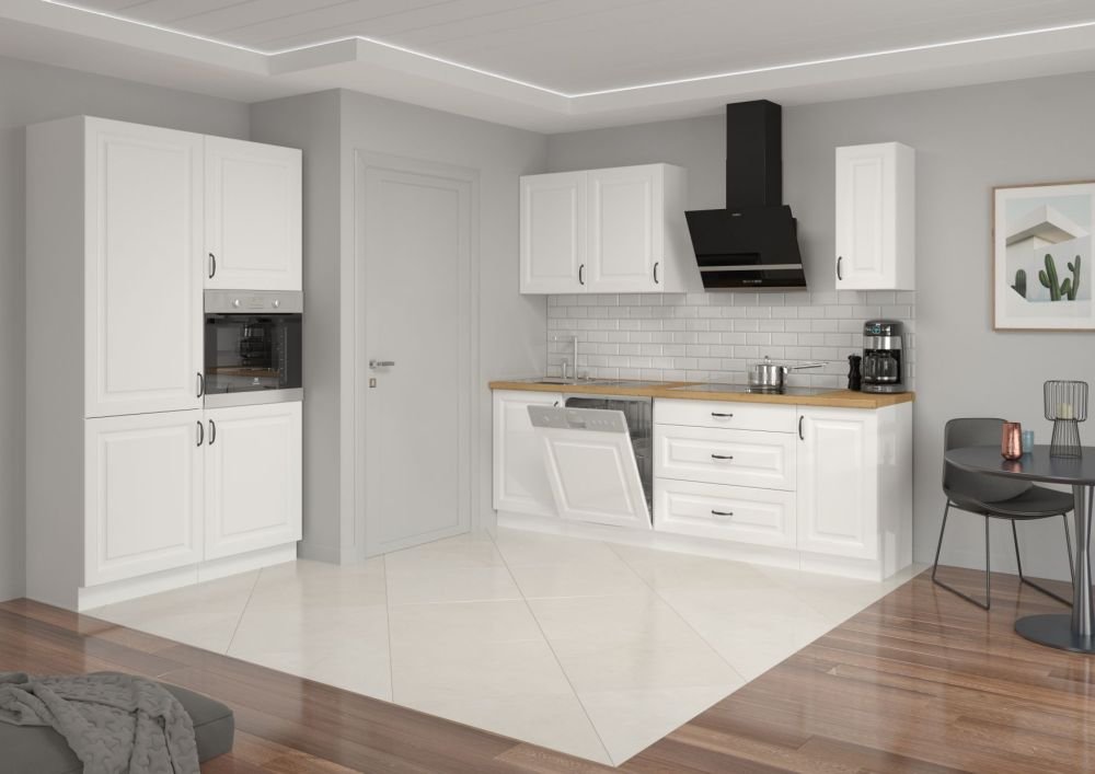 Upper corner cabinet 60 cm Stillo white/white 60x60 GN-108 2F 90 degrees - Image 5