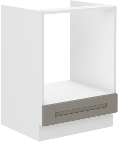 Luna oven base cabinet, 60 cm, white/clay grey, 60 D, gas hob, BB