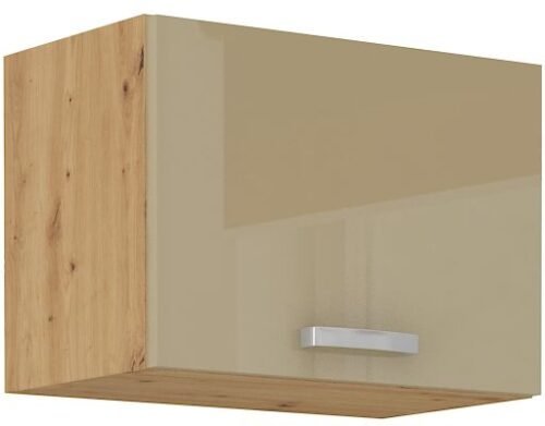 Wall cabinet 50 cm with hood Artisan cappuccino glossy 50 GU-36 1F