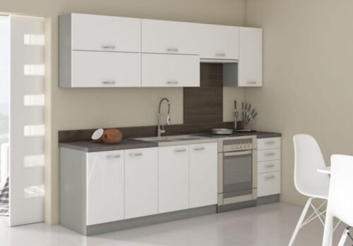 Bianka kitchen 260 cm white gloss