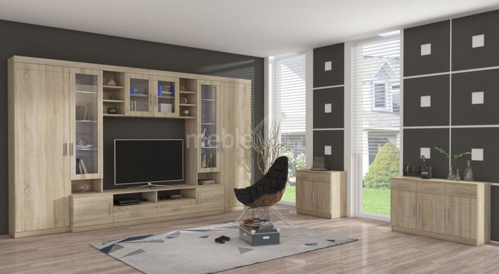 Paris Wall Cabinet, Sonoma Oak - Image 2