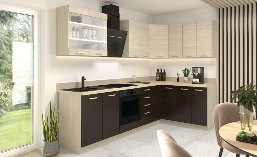 Chamonix kitchen 240 cm with display cabinet - Image 7