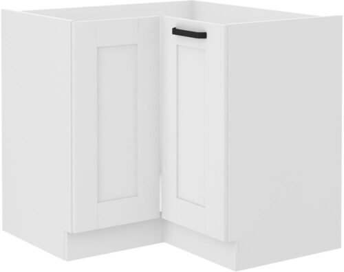 Base corner cabinet 90/90 cm Luna white 90×90 ND 2F BB