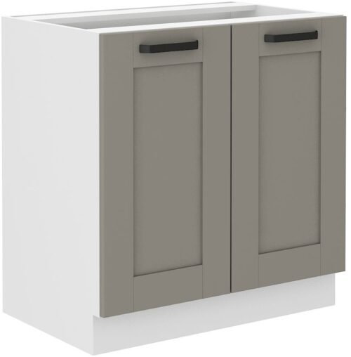 Base cabinet 80 cm Luna white/clay grey 80 D 2F BB