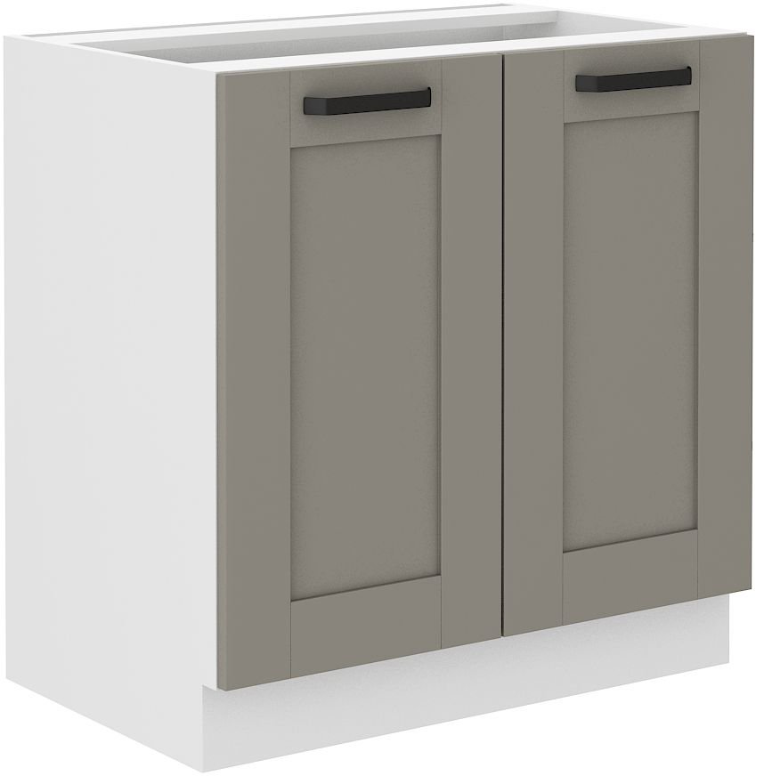 Base cabinet 80 cm Luna white/clay grey 80 D 2F BB