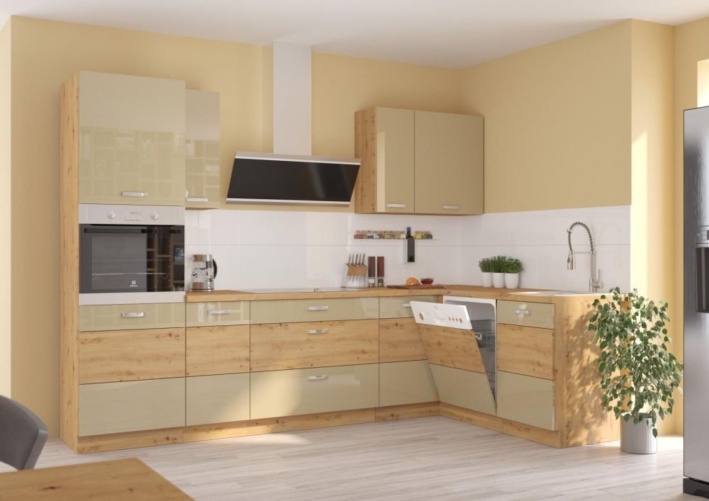 Wall cabinet 30 cm Artisan cappuccino glossy 30 G-72 1F - Image 5