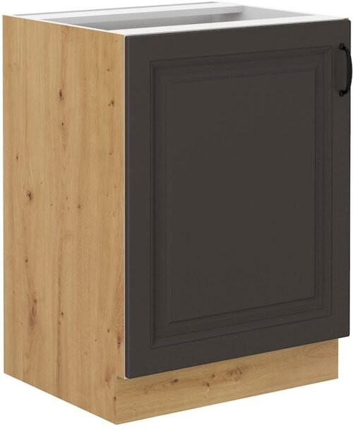 Base cabinet 60 cm Stillo artisan/graphite color 60 D 1F BB