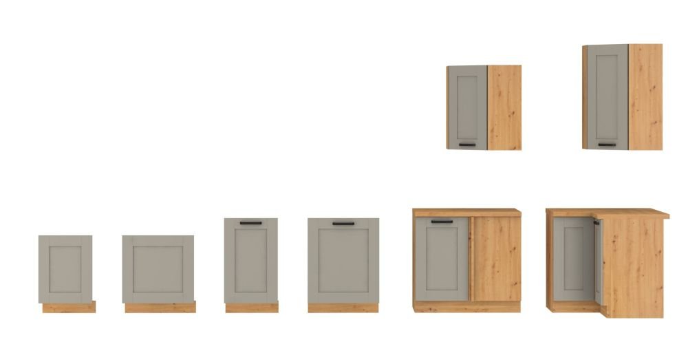 Luna artisan/clay gray corner kitchen set, corner kitchen 285/170 cm - Image 7