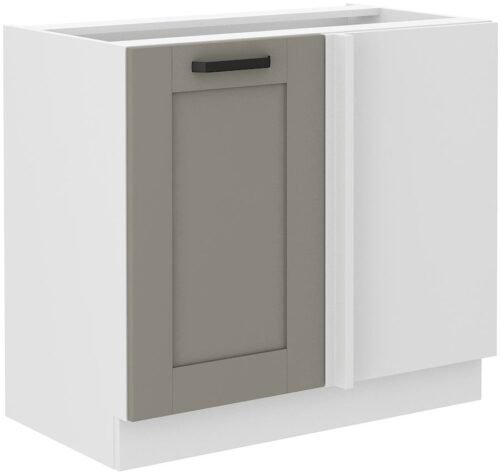 Base corner cabinet 105/60 cm Luna white/clay grey 105 ND 1F BB