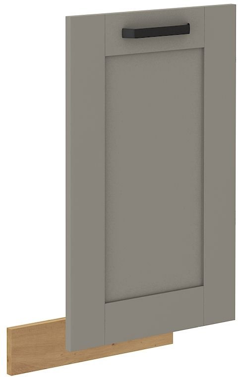 Dishwasher front, 45 cm, coated panel, Luna, artisan/clay grey, ZM, 713x446