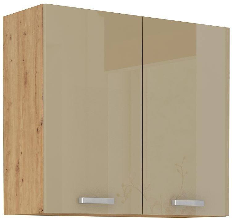 Wall cabinet 80 cm Artisan cappuccino glossy 80 G-72 2F