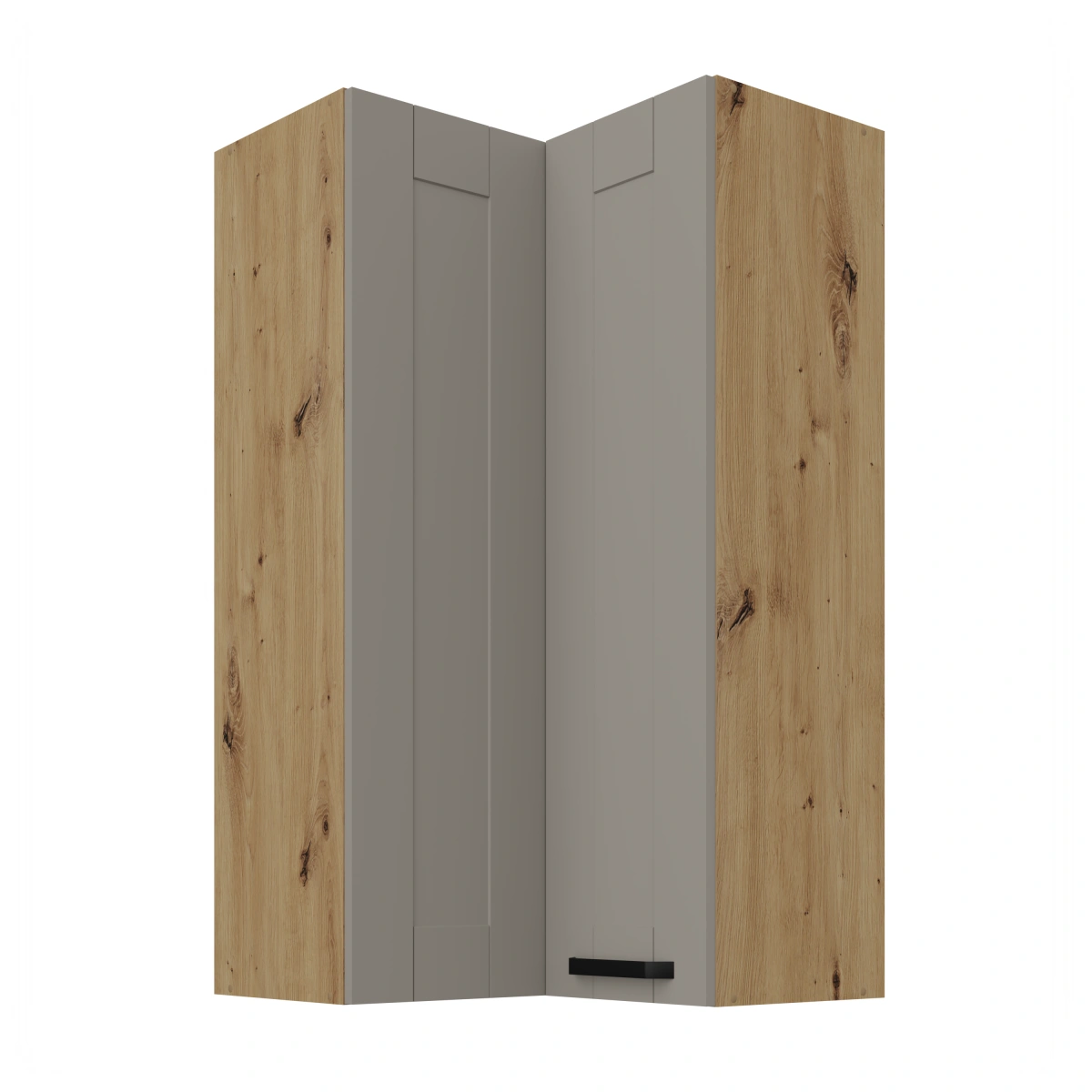 Upper corner cabinet 60 cm Luna artisan/clay grey 60x60 GN-108 2F 90 degrees