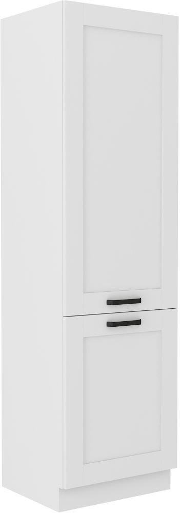 Luna white 60 DK-210 2F column cabinet with shelves, 60 cm, pantry