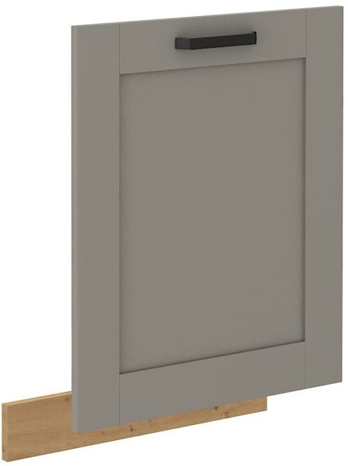 Dishwasher front 60 cm, coated panel Luna artisan/clay grey ZM 713×596