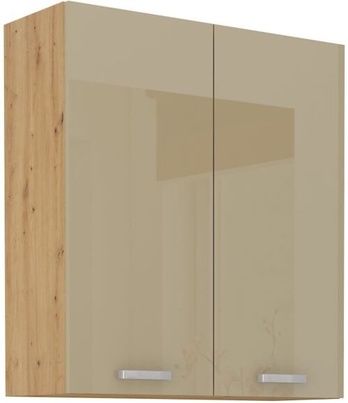 Wall cabinet 80 cm Artisan cappuccino glossy 80 G-90 2F