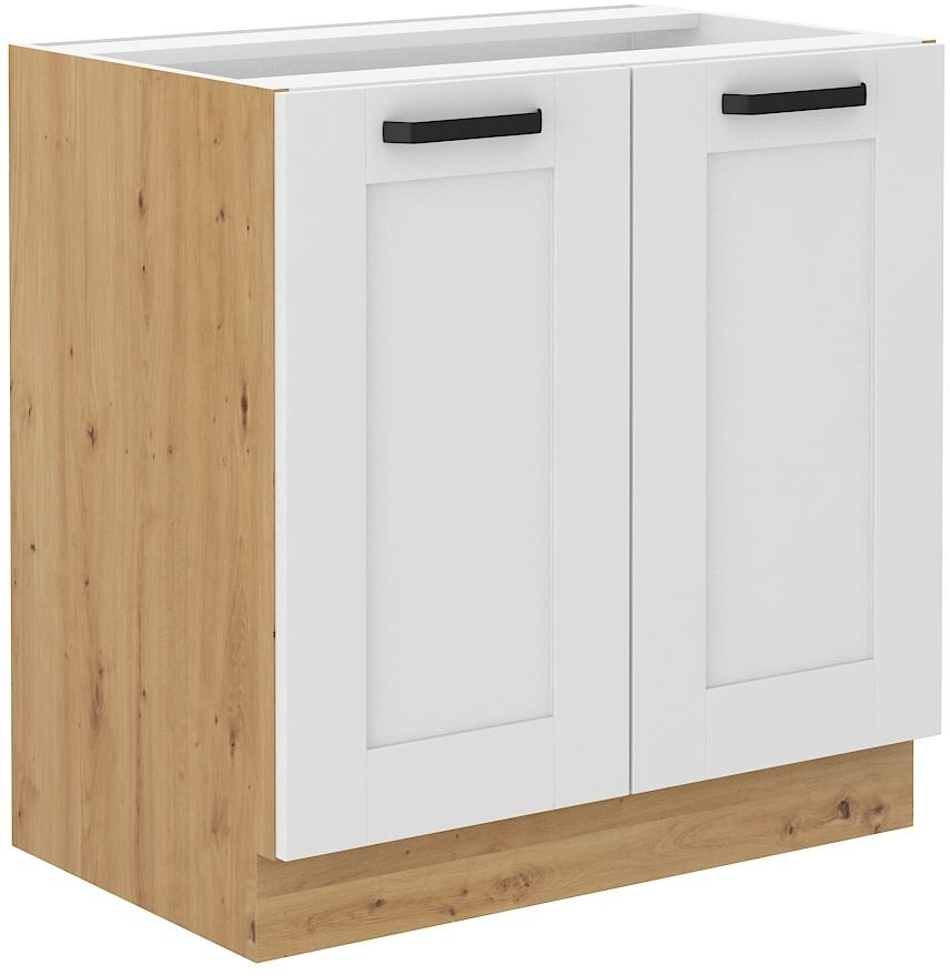 Base cabinet 80 cm Luna white/artisan 80 D 2F BB