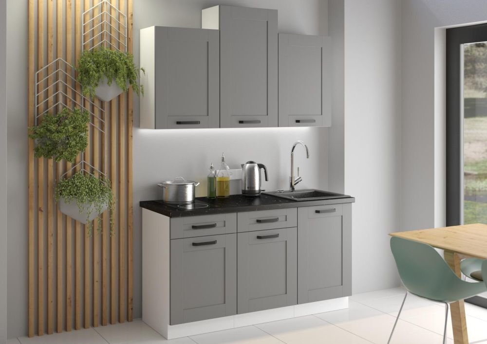 Wall cabinet with hood 60 cm Luna white/dust grey 60 GU-36 1F - Image 3