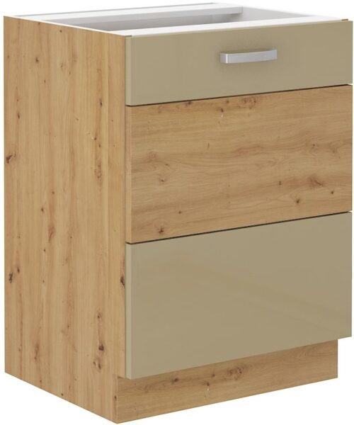 Base cabinet 60 cm Artisan cappuccino glossy 60 D 1F BB