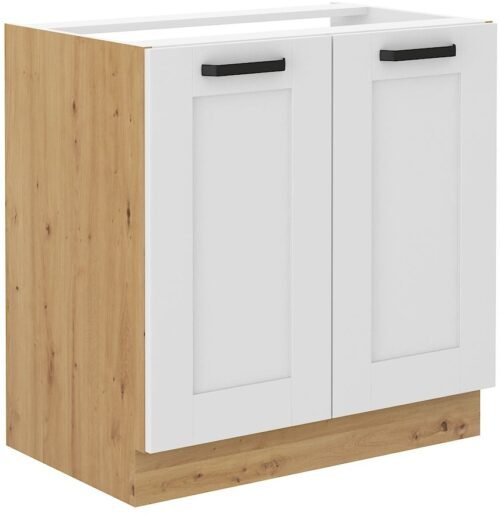 Base cabinet 80 cm Luna sink white/artisan 80 ZL 2F BB