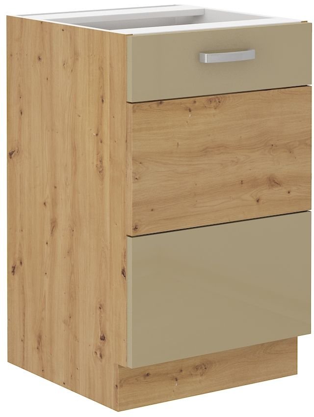 Base cabinet 50 cm Artisan sink cappuccino glossy 50 ZL 1F BB