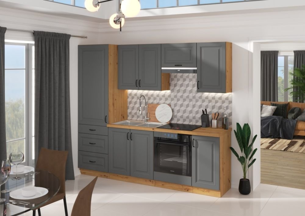 Wall cabinet 80 cm Stillo artisan/dust grey 80 G-90 2F - Image 6