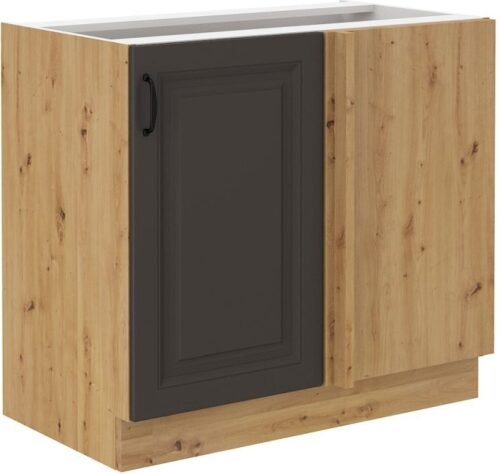 Base corner cabinet 105/60 cm Stillo artisan/graphite color 105 ND 1F BB