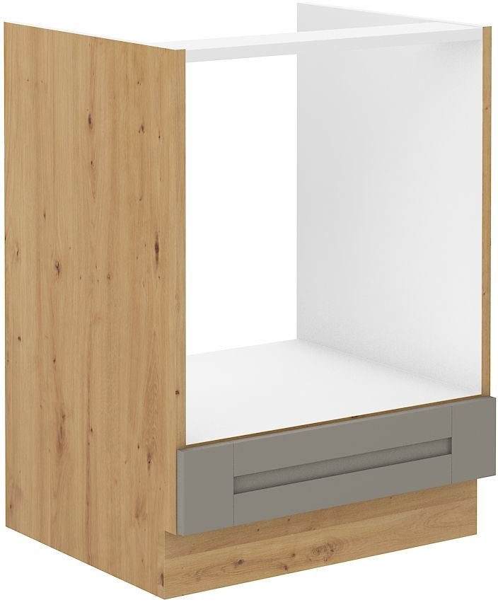 Base cabinet 60 cm Luna artisan/clay grey oven 60 D gas BB