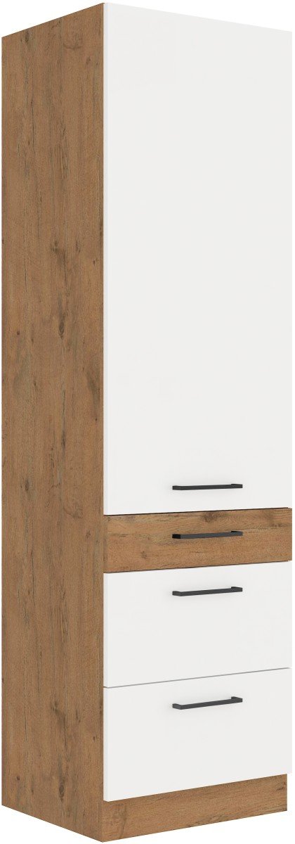 Vigo column cabinet, white glossy, 60 DKS-210 3S 1F