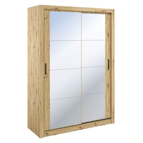 ARTI AR-18 2D sliding wardrobe with mirror | 150 cm | Artisan oak