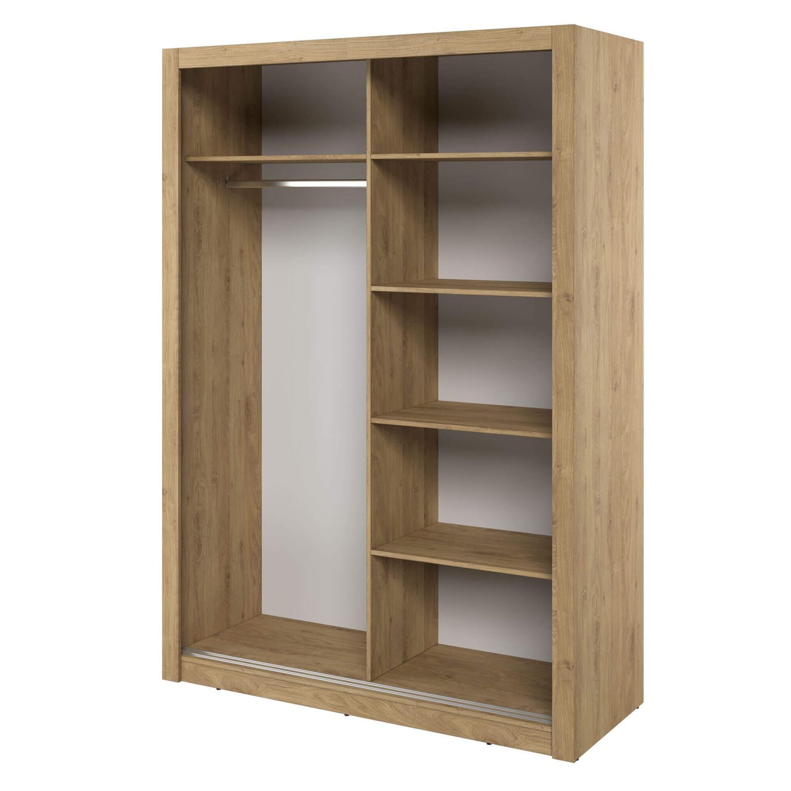 ARTI AR-18 2D sliding wardrobe with mirror | 150 cm | Shetland oak - Image 3