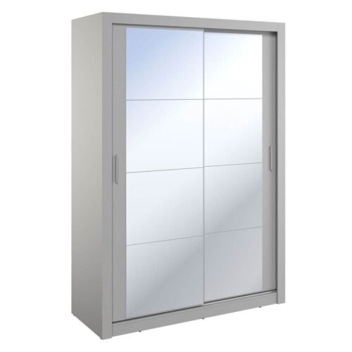 ARTI AR-18 2D sliding wardrobe with mirror | 150 cm | Grey