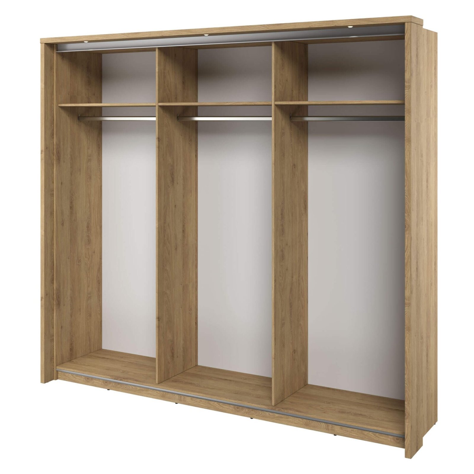 ARTI AR-27 3D sliding wardrobe | 240 cm | Mirror, LED lighting | Shetland oak - Image 3