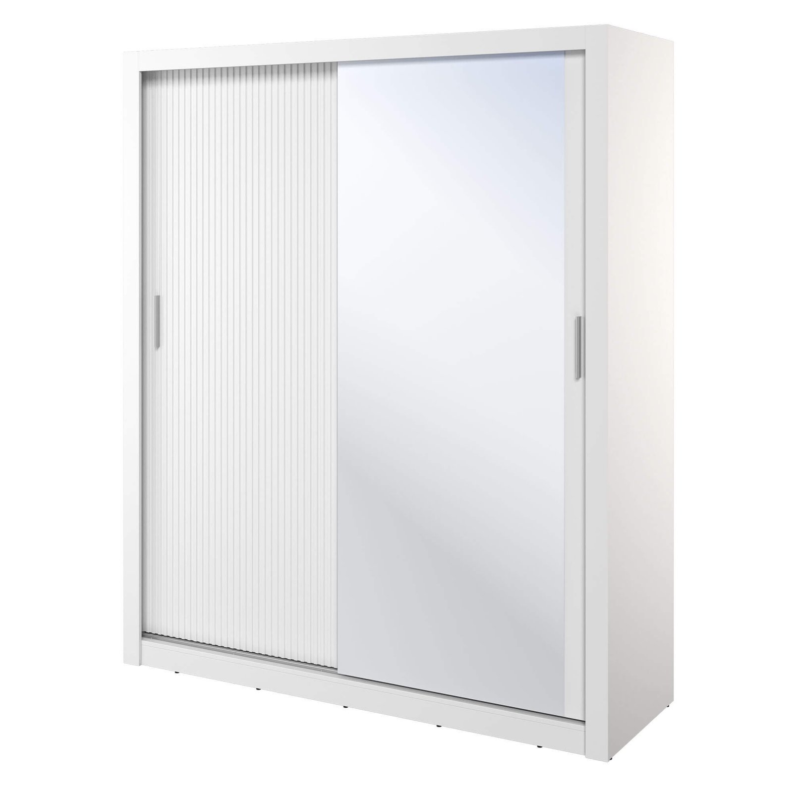 ARTI AR-28 2D sliding wardrobe | 180 cm | Mirror, LED lighting | White - Image 7
