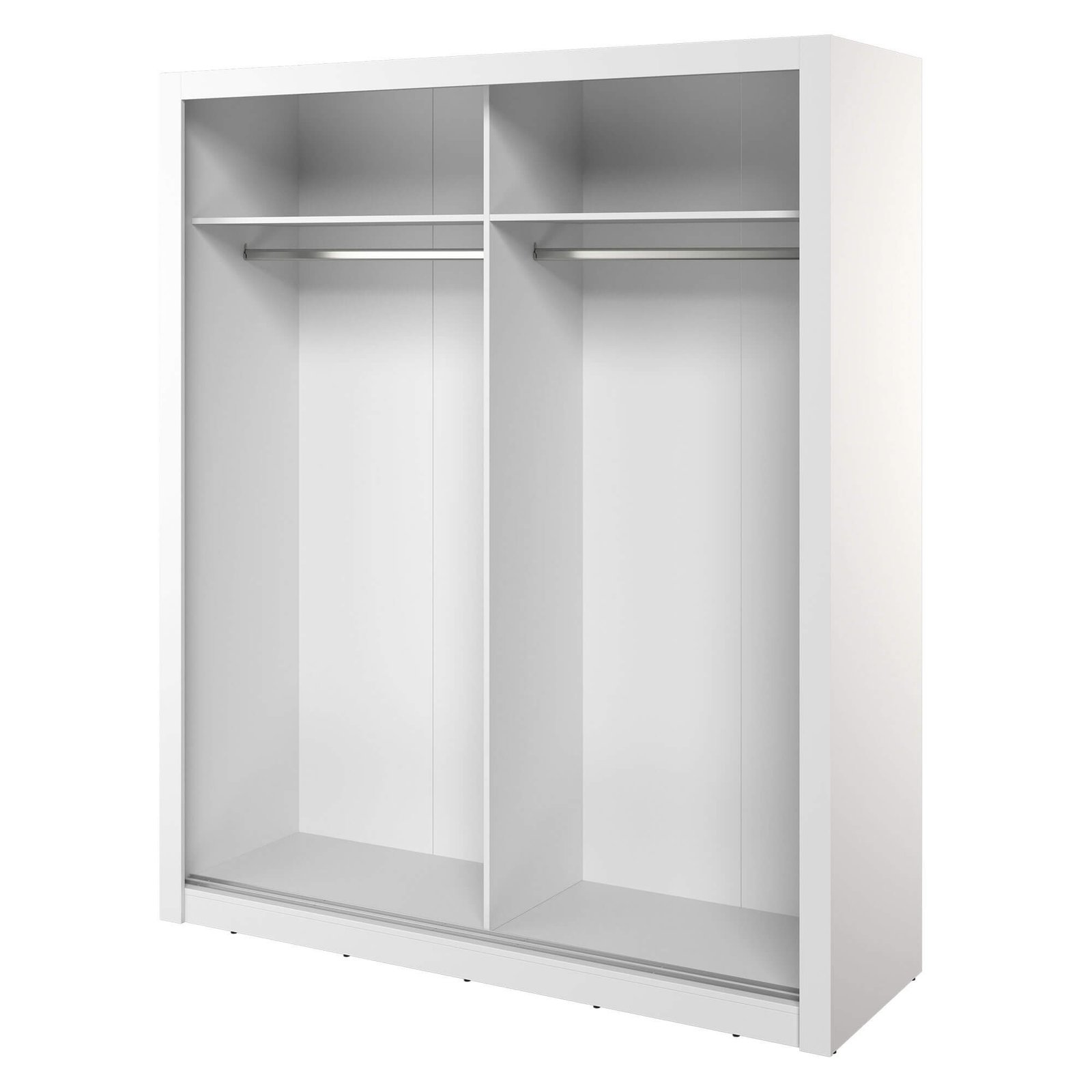 ARTI AR-28 2D sliding wardrobe | 180 cm | Mirror, LED lighting | White - Image 3