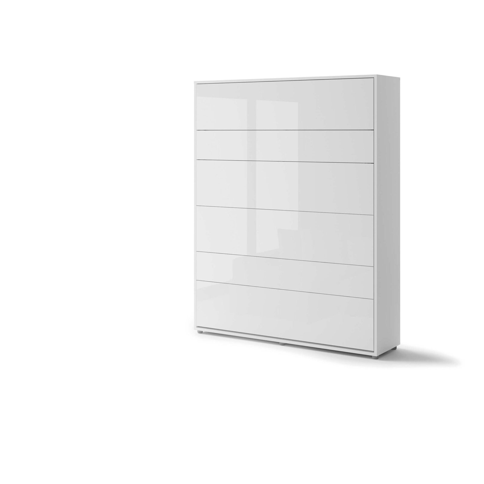 Lenart BED CONCEPT BC-12 vertical wall bed 160 cm glossy white - Image 2