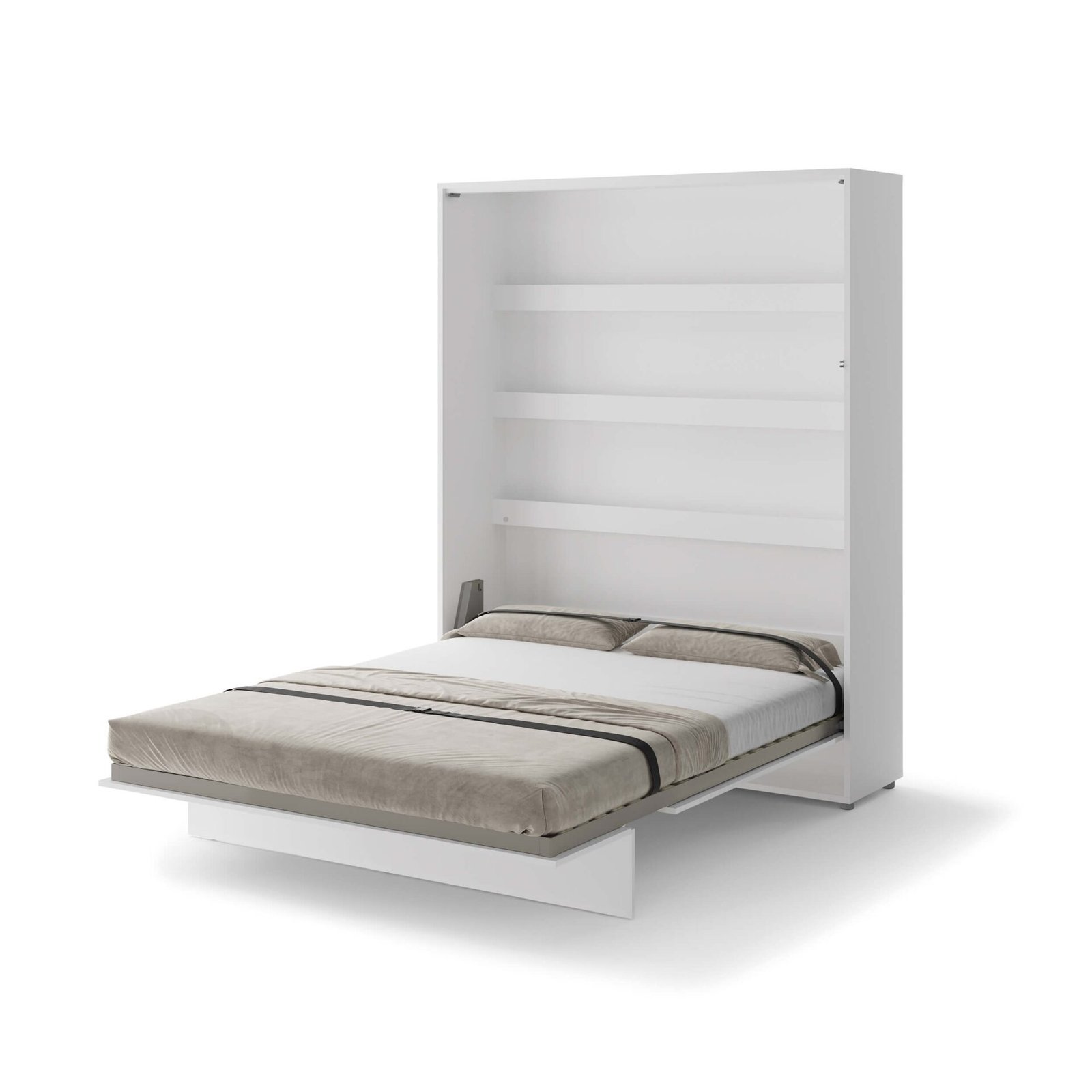 Lenart BED CONCEPT BC-12 vertical wall bed 160 cm glossy white - Image 4