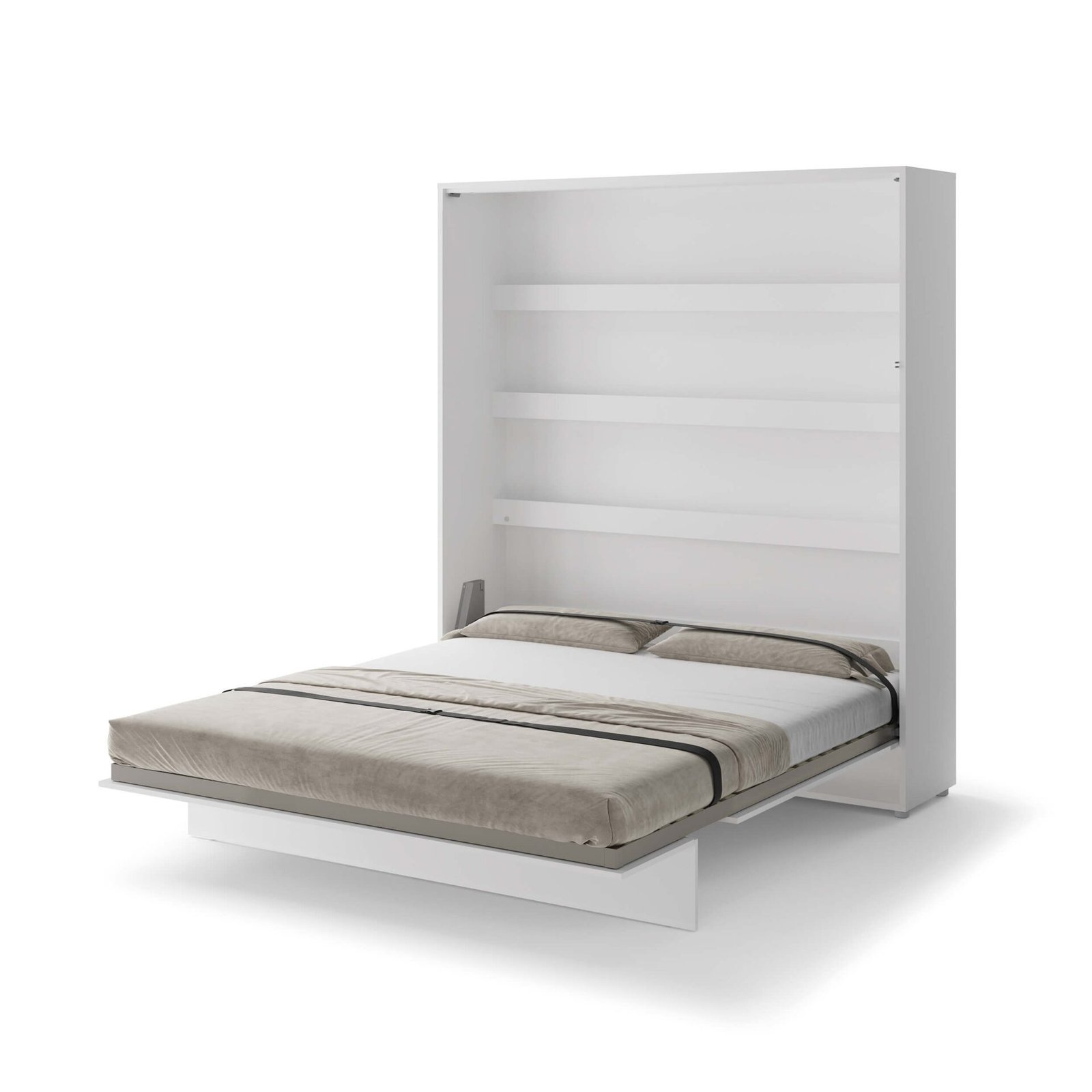 Lenart BED CONCEPT BC-13 vertical wall bed 180 cm, white glossy - Image 4