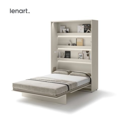 Lenart BED CONCEPT BC-01 vertical wall bed 140 cashmere