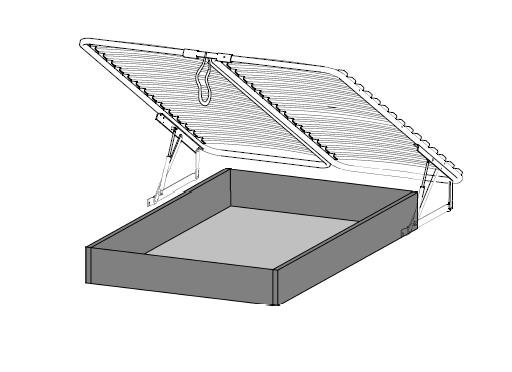 FLORENCJA FL-1 bed (width 140/160 cm) - Image 9