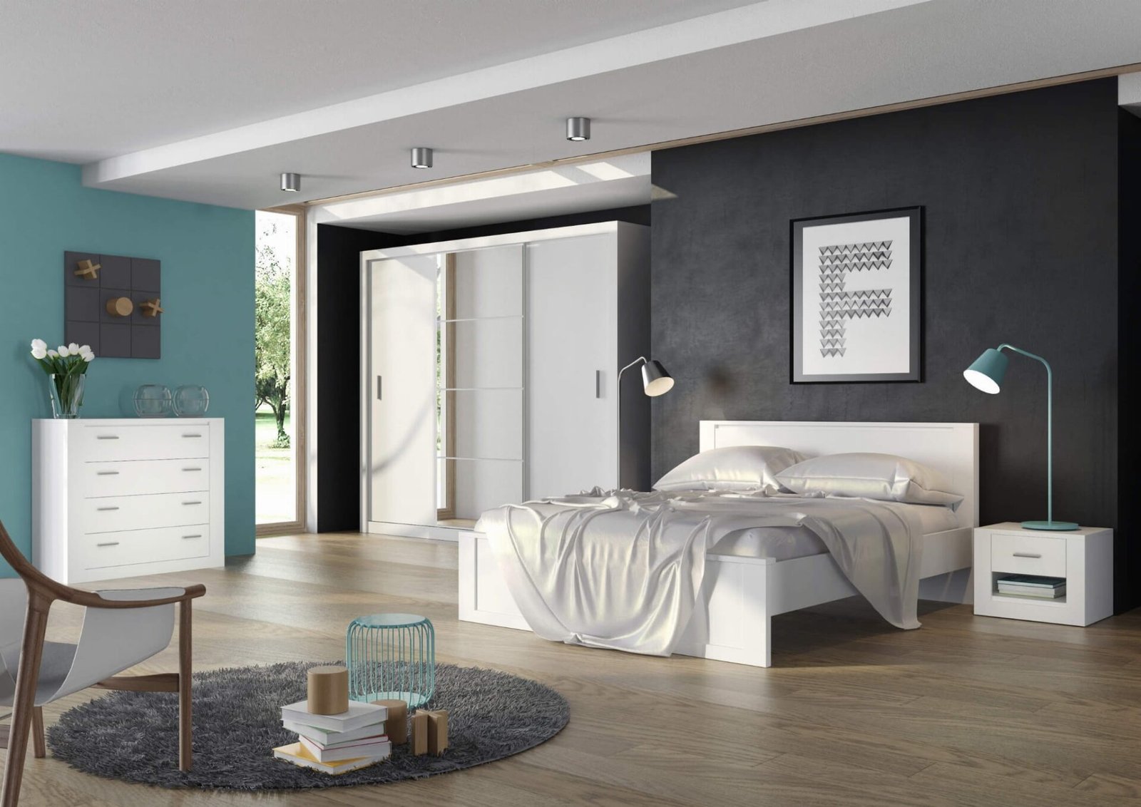 IDEA ID-01 sliding wardrobe, white - Image 4