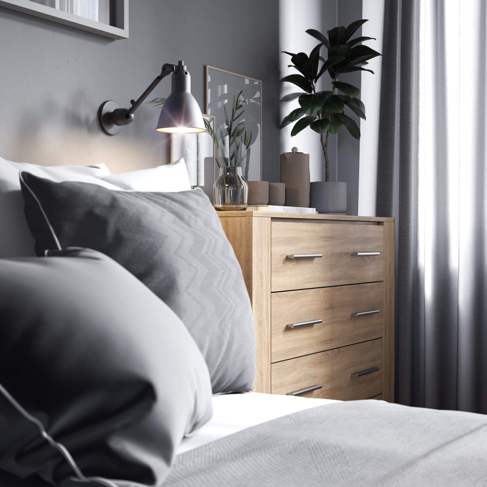 IDEA ID-07 bedside table | white - Image 4