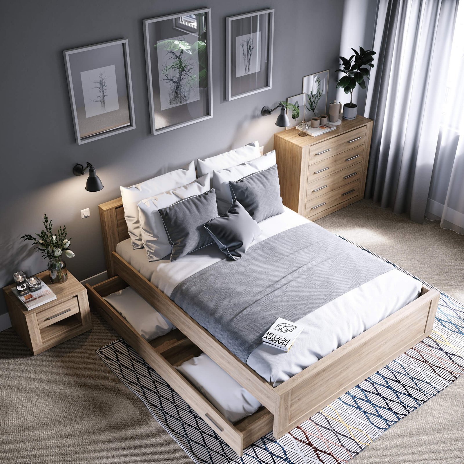 IDEA ID-07 bedside table | white - Image 5